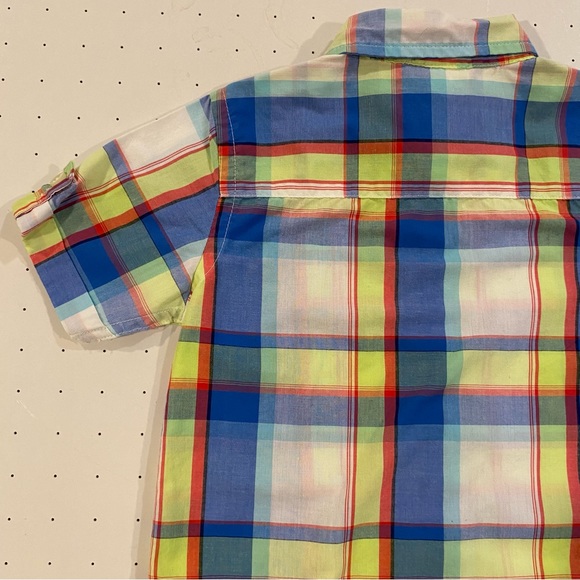 GapKids Boys Size XS (4/5) Button Down Short Sleeve Regular Fit Shirt - Picture 8 of 13
